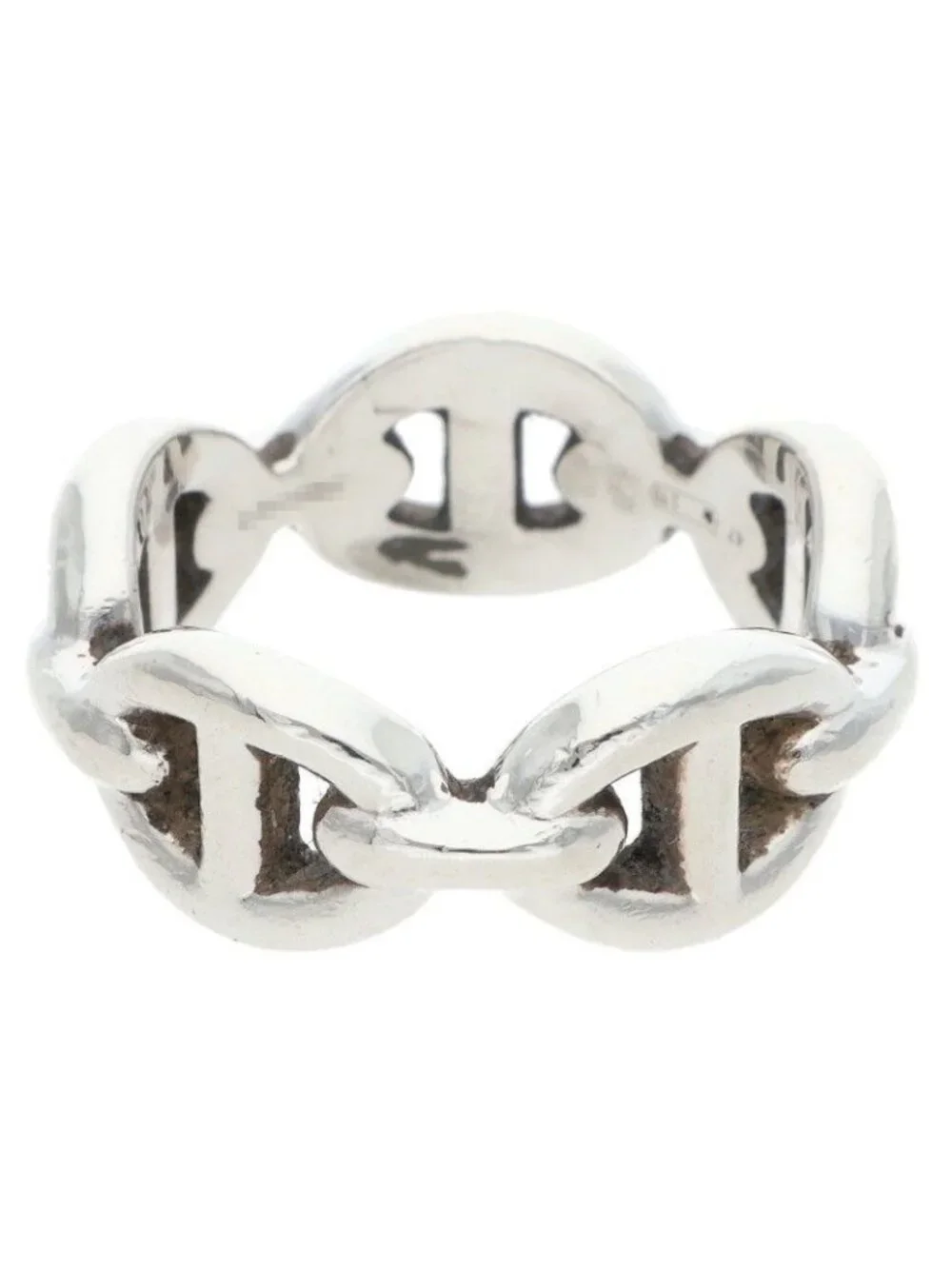 Hermes Chaine D'ancre Enchainee PM Silver Ring